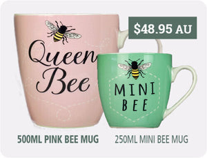 Twin Set of Bee Mugs