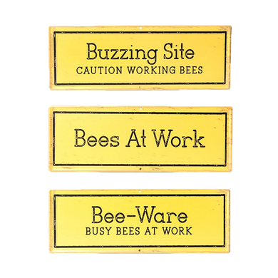 Bee Signs - Pack of 3